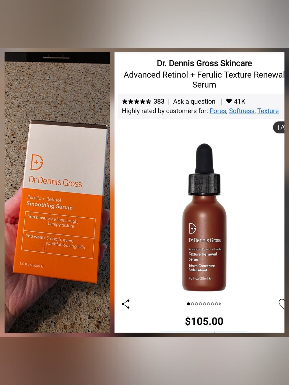 Dr Dennis Gross Advanced Retinol + Ferulic Texture Renewal Serum